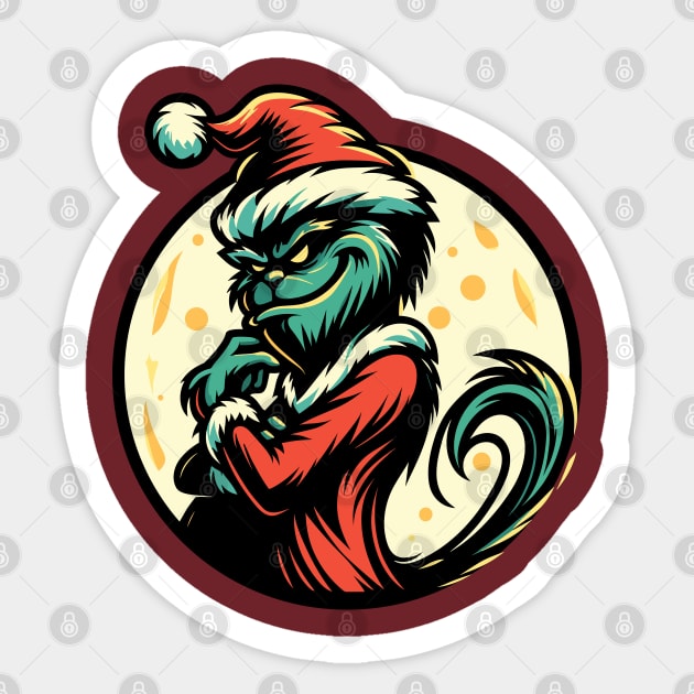 Grinch Christmas 02 Sticker by Juancuan